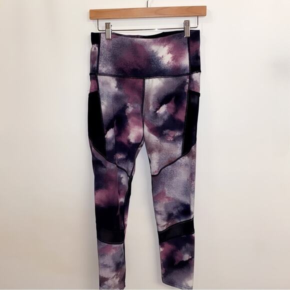 BSP Better Sports Performance Water Cloud 7/8 Mesh Pocket Leggings Size Large - Picture 2 of 7